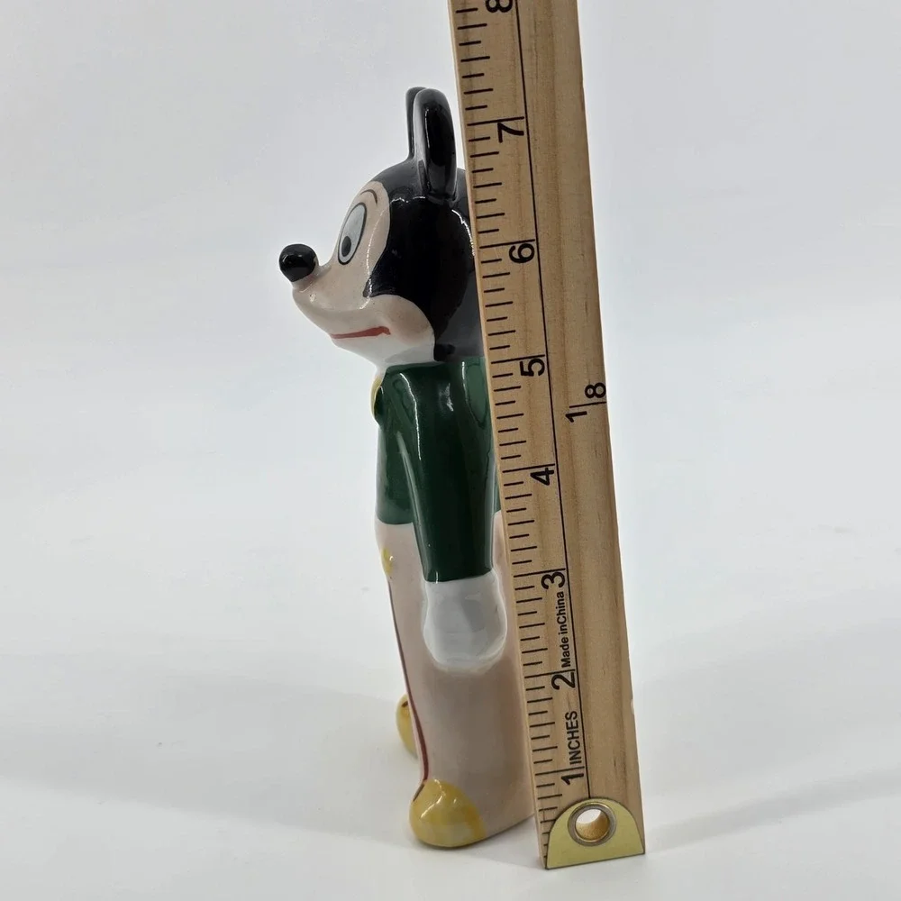 1950's MICKEY MOUSE w/soccer ball high glazed ceramic figure 7